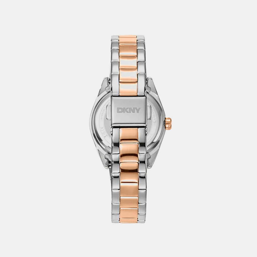 Logo Classic Women Quartz Silver Dial Analog Stainless Steel Watch DK1L145M0105