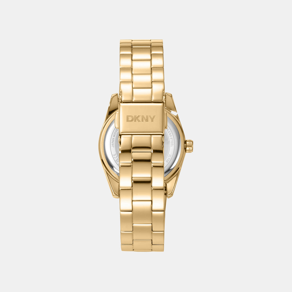 Women Quartz Silver Dial Analog Stainless Steel Watch DK1L148M0025