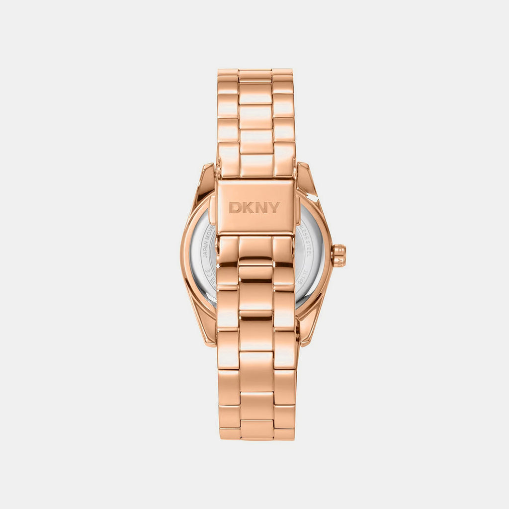 Women Quartz Silver Dial Analog Stainless Steel Watch DK1L148M0035
