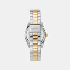 Women Quartz Silver Dial Analog Stainless Steel Watch DK1L148M0045
