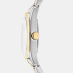 Women Quartz Silver Dial Analog Stainless Steel Watch DK1L148M0045