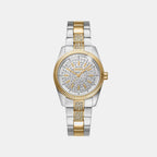 Women Quartz Silver Dial Analog Stainless Steel Watch DK1L148M0045