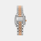 Women Quartz Silver Dial Analog Stainless Steel Watch DK1L154M0105