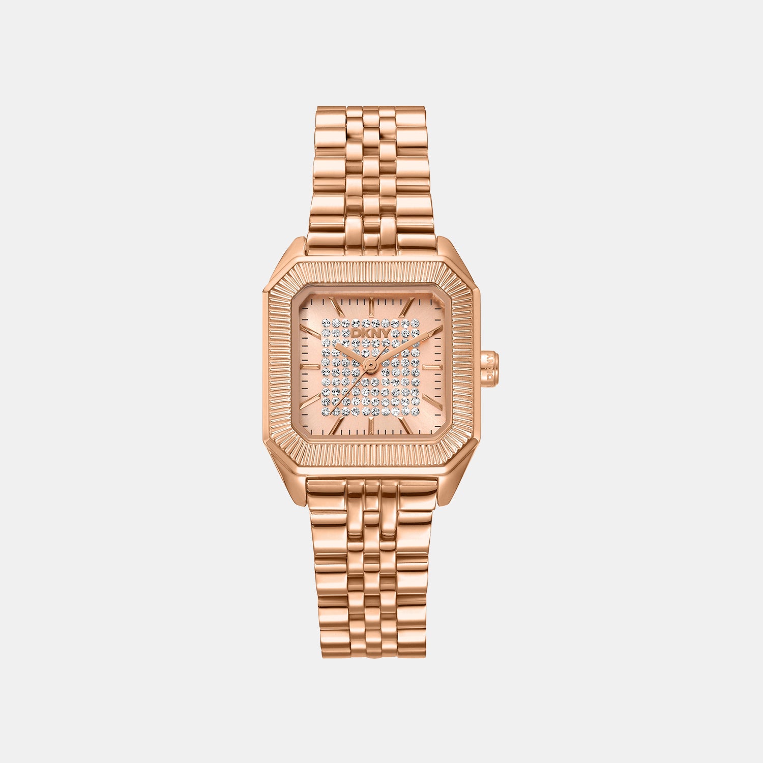 Women Quartz Rose Gold Dial Analog Stainless Steel Watch DK1L154M0245