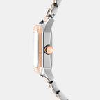 Women Quartz Silver Dial Analog Stainless Steel Watch DK1L154M0265