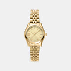 Women Quartz Gold Dial Analog Stainless Steel Watch DK1L156M0065