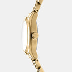 Women Quartz Gold Dial Analog Stainless Steel Watch DK1L156M0065