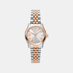 Women Quartz Silver Dial Analog Stainless Steel Watch DK1L156M0105