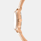 Women Quartz Rose Gold Dial Analog Stainless Steel Watch DK1L160M0045