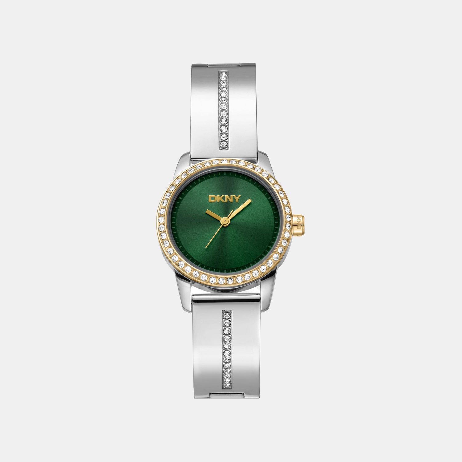 Women Quartz Green Dial Analog Stainless Steel Watch DK1L160M0065
