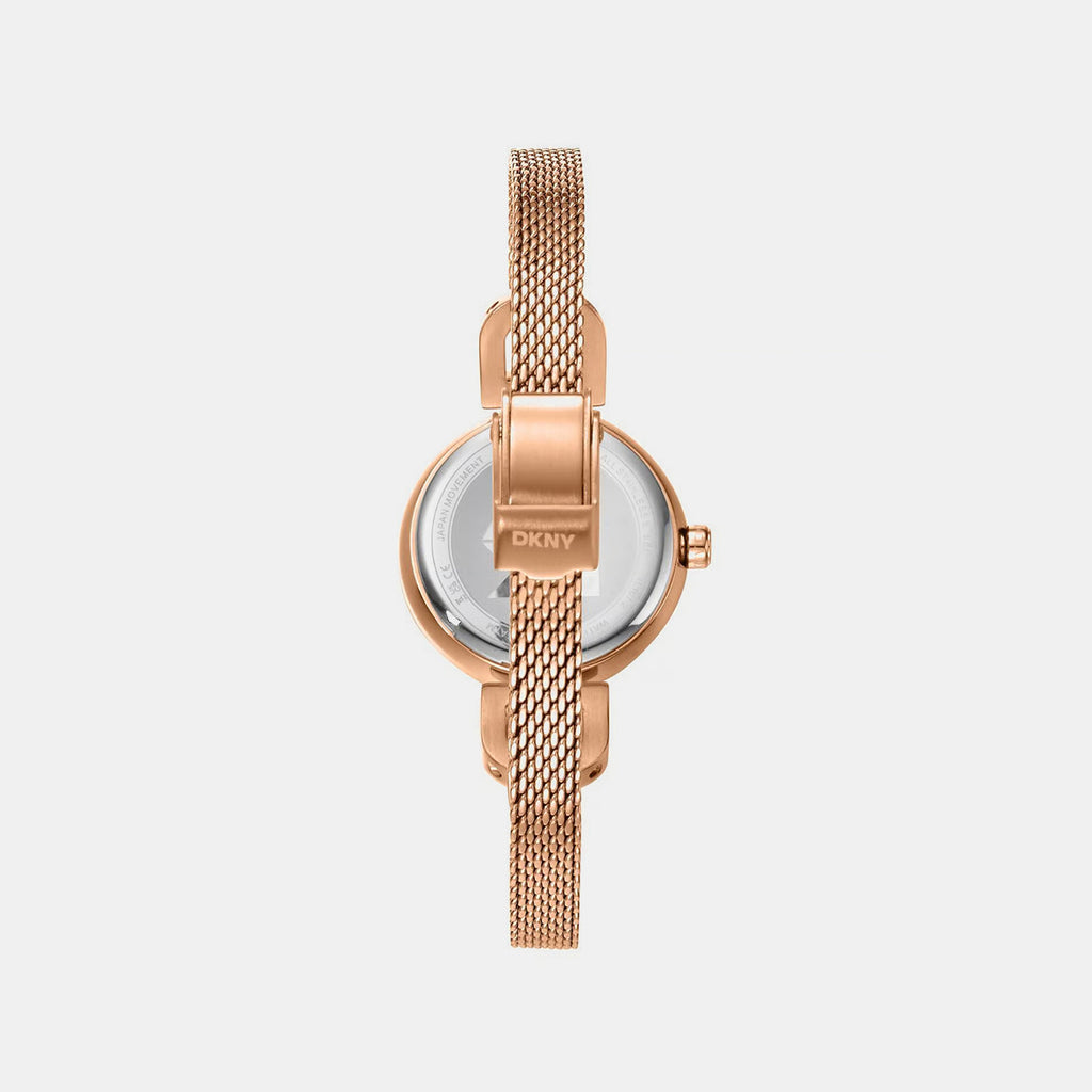 Women Quartz Rose Gold Dial Analog Stainless Steel Watch DK1L161M0245