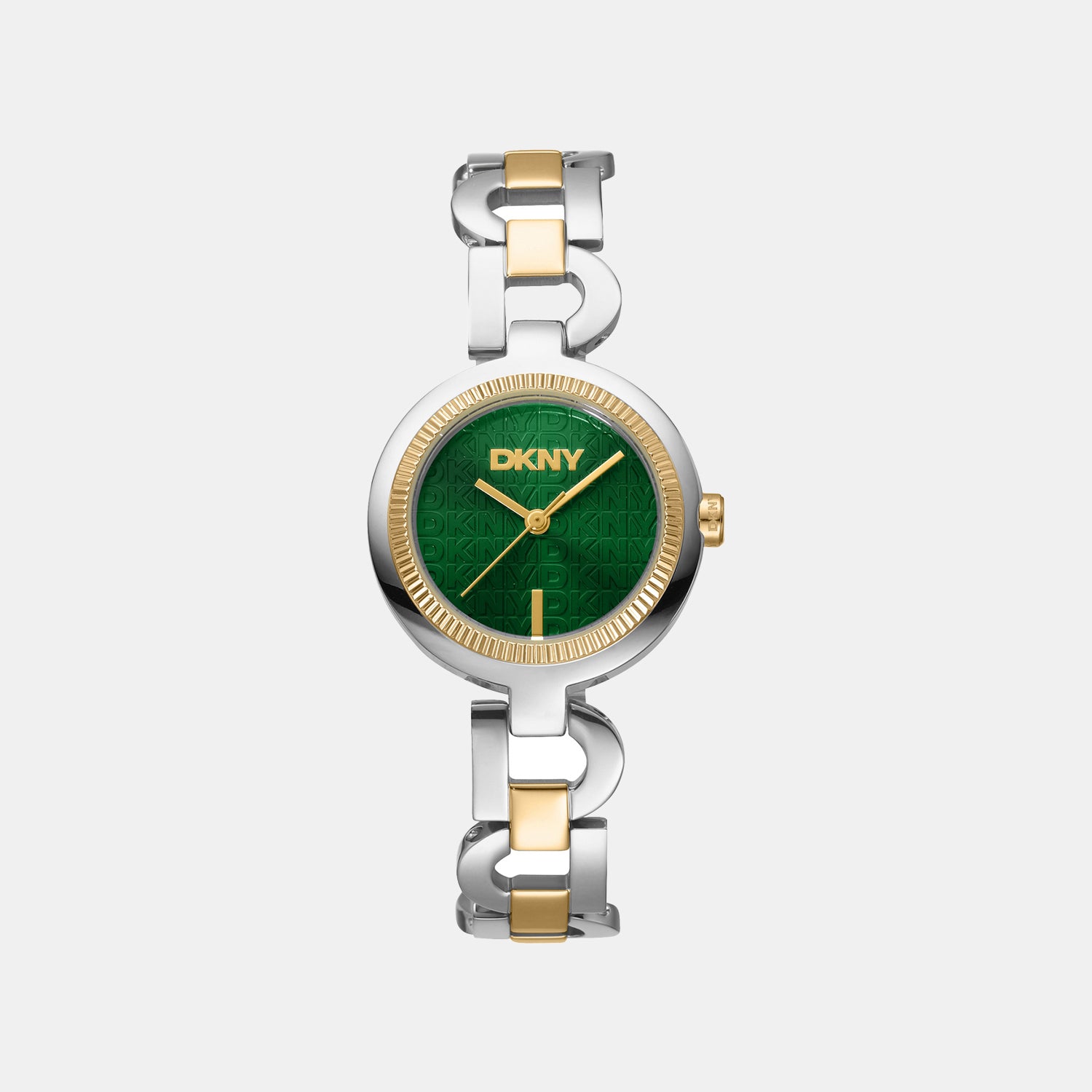 Women Quartz Green Dial Analog Stainless Steel Watch DK1L162M0075