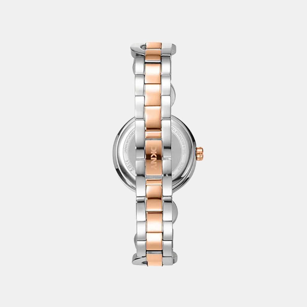 Posh Women Quartz Silver Dial Analog Stainless Steel Watch DK1L162M0085