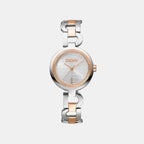 Posh Women Quartz Silver Dial Analog Stainless Steel Watch DK1L162M0085