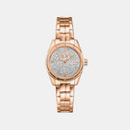Women Quartz Silver Dial Analog Stainless Steel Watch DK1L169M0235