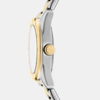 Women Quartz Silver Dial Analog Stainless Steel Watch DK1L169M0245