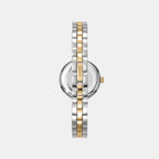 Pierced Women Quartz Silver Dial Analog Stainless Steel Watch DK1L170M0025