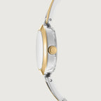 Pierced Women Quartz Silver Dial Analog Stainless Steel Watch DK1L170M0025