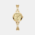 Women Quartz Gold Dial Analog Stainless Steel Watch DK1L170M0225