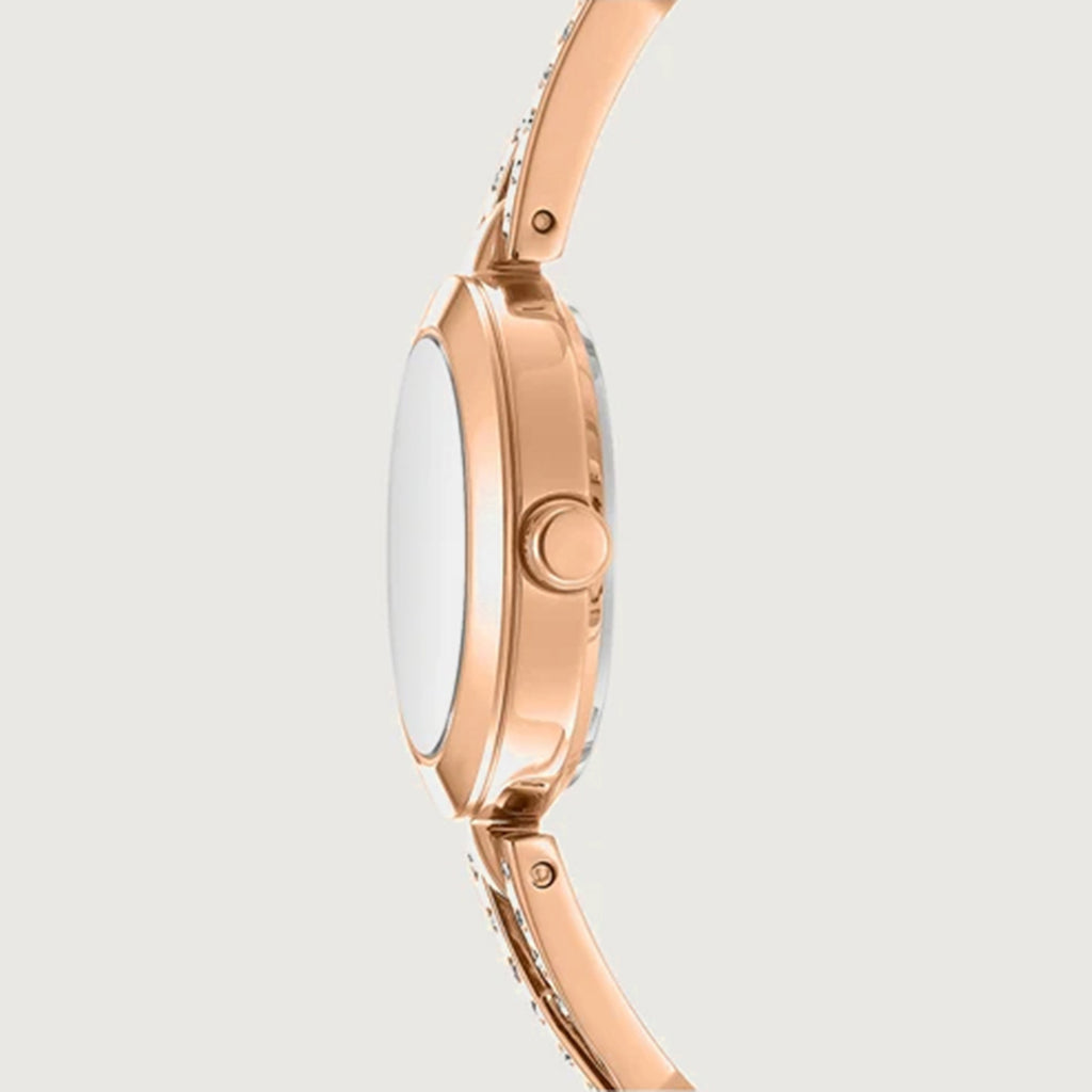 Pierced Women Quartz Gold Dial Analog Stainless Steel Watch DK1L170M0245