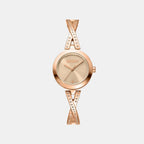 Pierced Women Quartz Gold Dial Analog Stainless Steel Watch DK1L170M0245