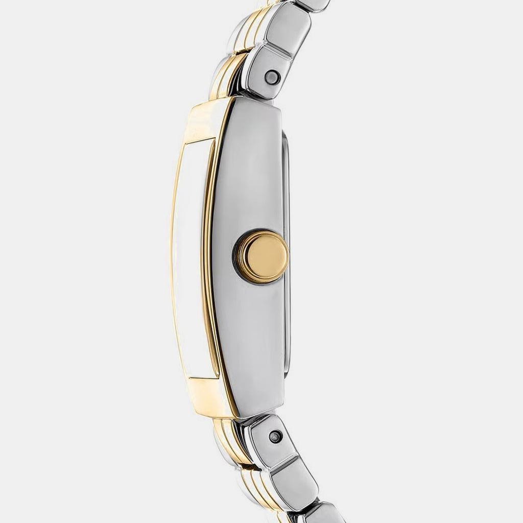 Women Quartz Gold Dial Analog Stainless Steel Watch DK1L172M0055