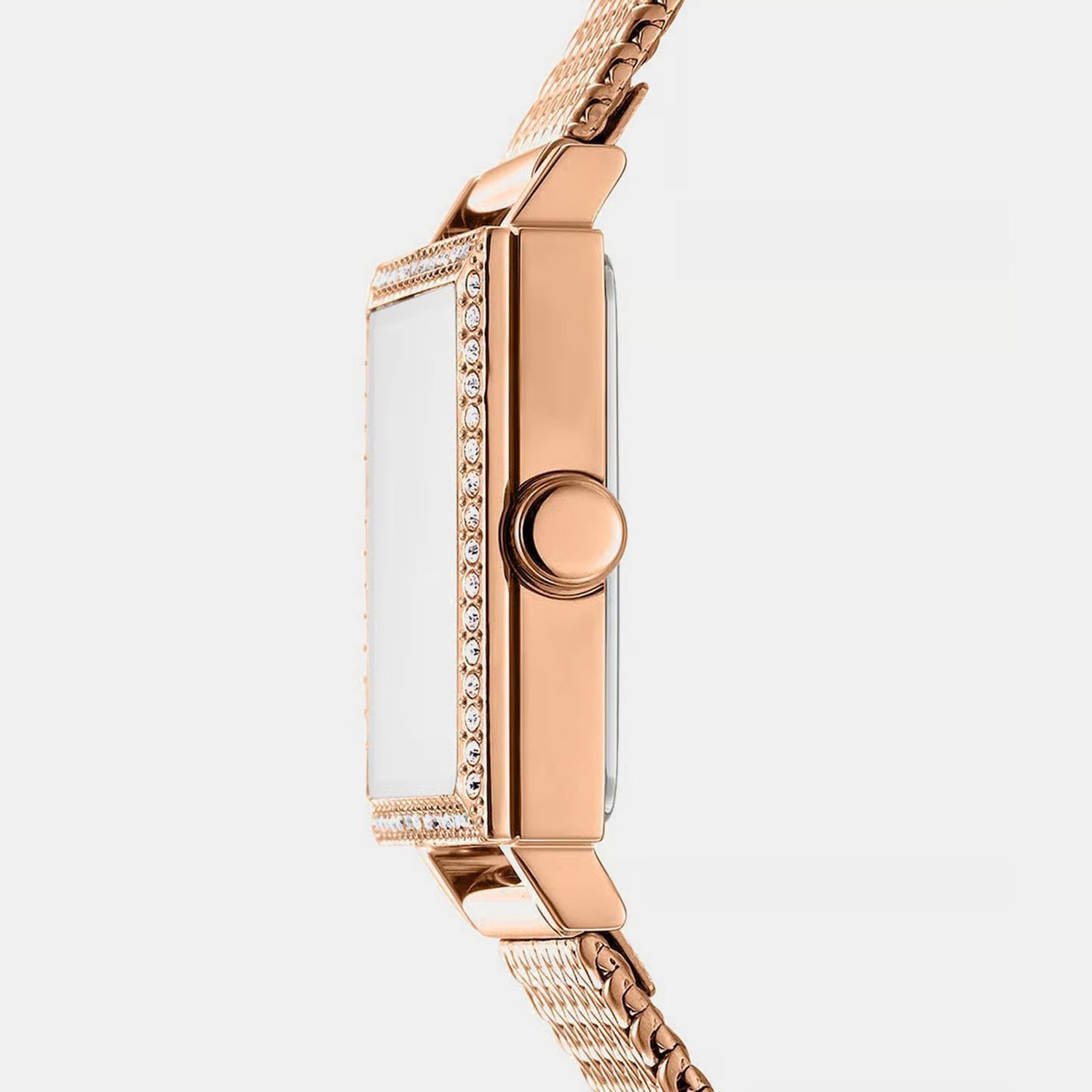 Women Quartz Rose Gold Dial Analog Stainless Steel Watch DK1L173M0105
