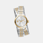 Women Quartz Silver Dial Analog Stainless Steel Watch DK1L176M0065