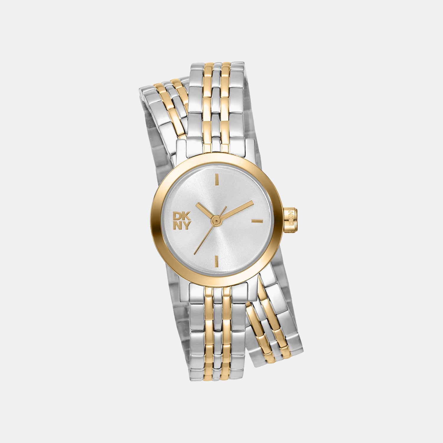 Women Quartz Silver Dial Analog Stainless Steel Watch DK1L176M0065