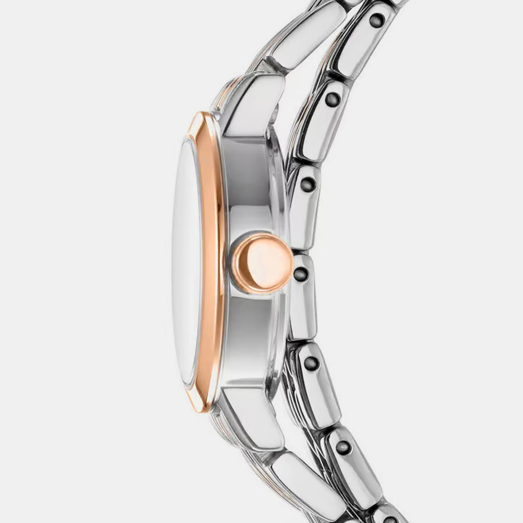 Women Quartz Rose Gold Dial Analog Stainless Steel Watch DK1L176M0085
