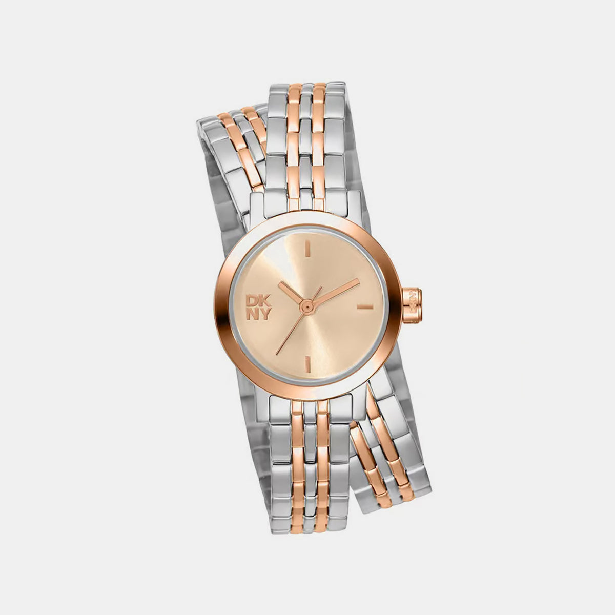 Women Quartz Rose Gold Dial Analog Stainless Steel Watch DK1L176M0085