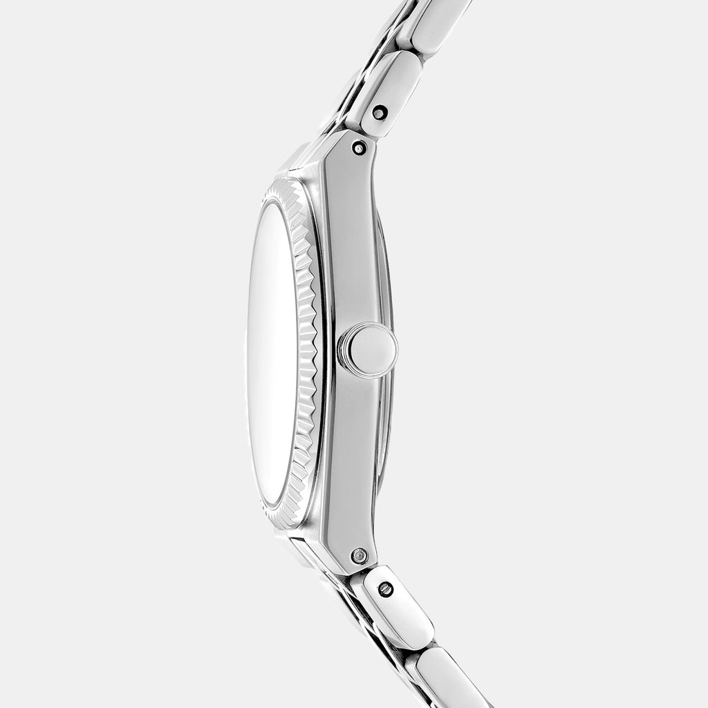 Women Quartz Black Dial Analog Stainless Steel Watch DK1L177M0025