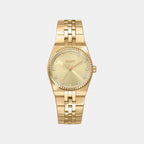 Women Quartz Gold Dial Analog Stainless Steel Watch DK1L177M0035