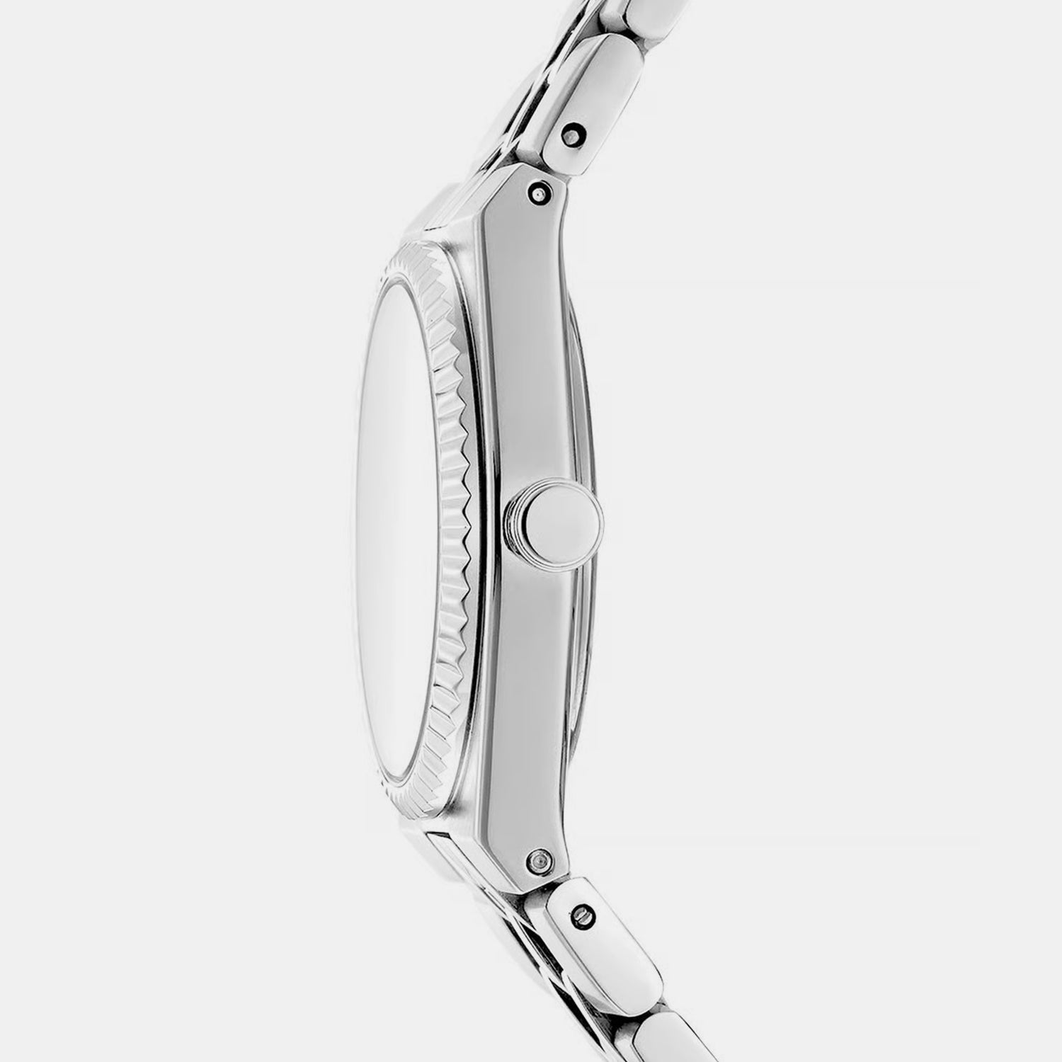 Women Quartz Silver Dial Analog Stainless Steel Watch DK1L177M0215