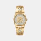 Women Quartz Silver Dial Analog Stainless Steel Watch DK1L177M0225