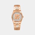 Women Quartz Silver Dial Analog Stainless Steel Watch DK1L177M0235