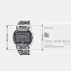 Men Digital Transparent Dial Digital Resin Watch G1796