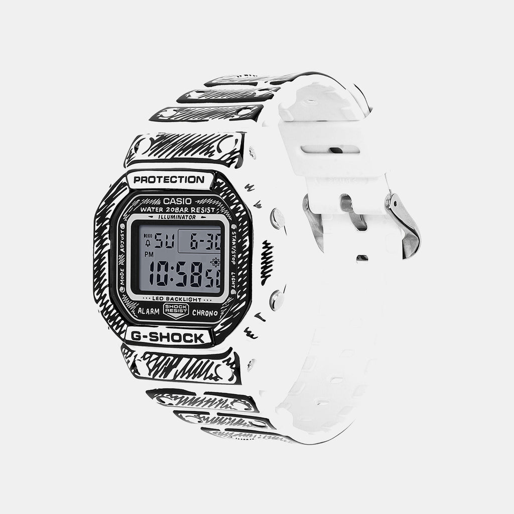 Men Digital Transparent Dial Digital Resin Watch G1796