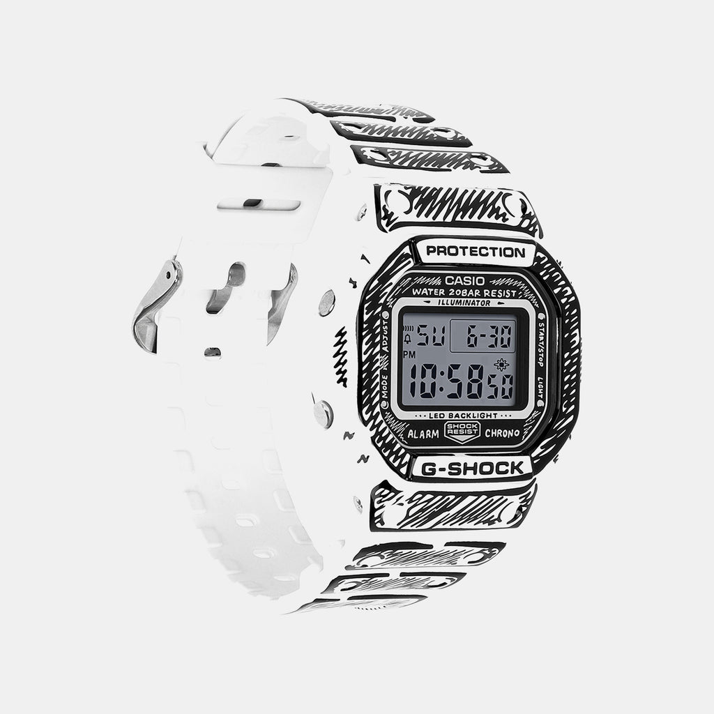 Men Digital Transparent Dial Digital Resin Watch G1796