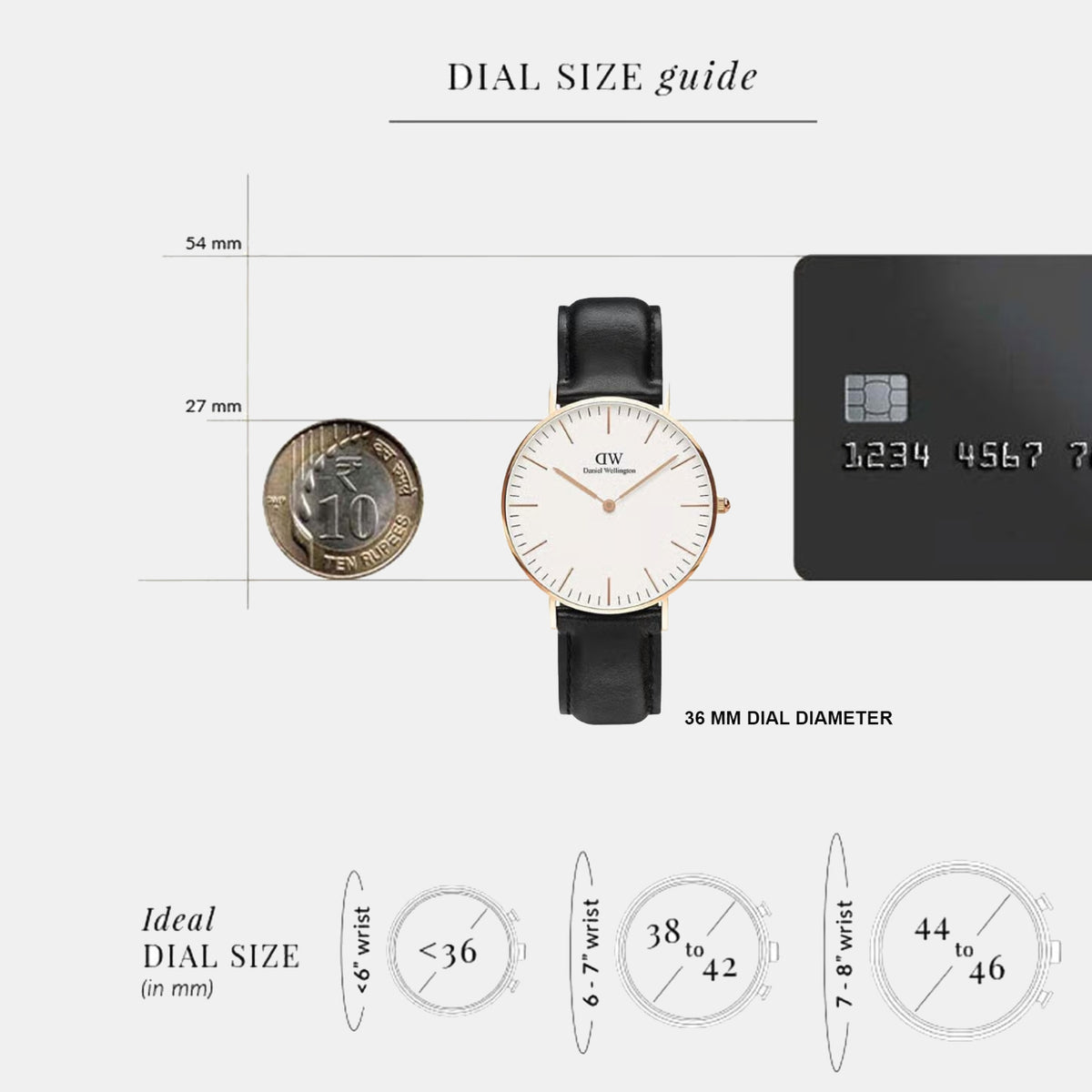 Classic Men Quartz White Dial Analog Leather Watch DW00100036