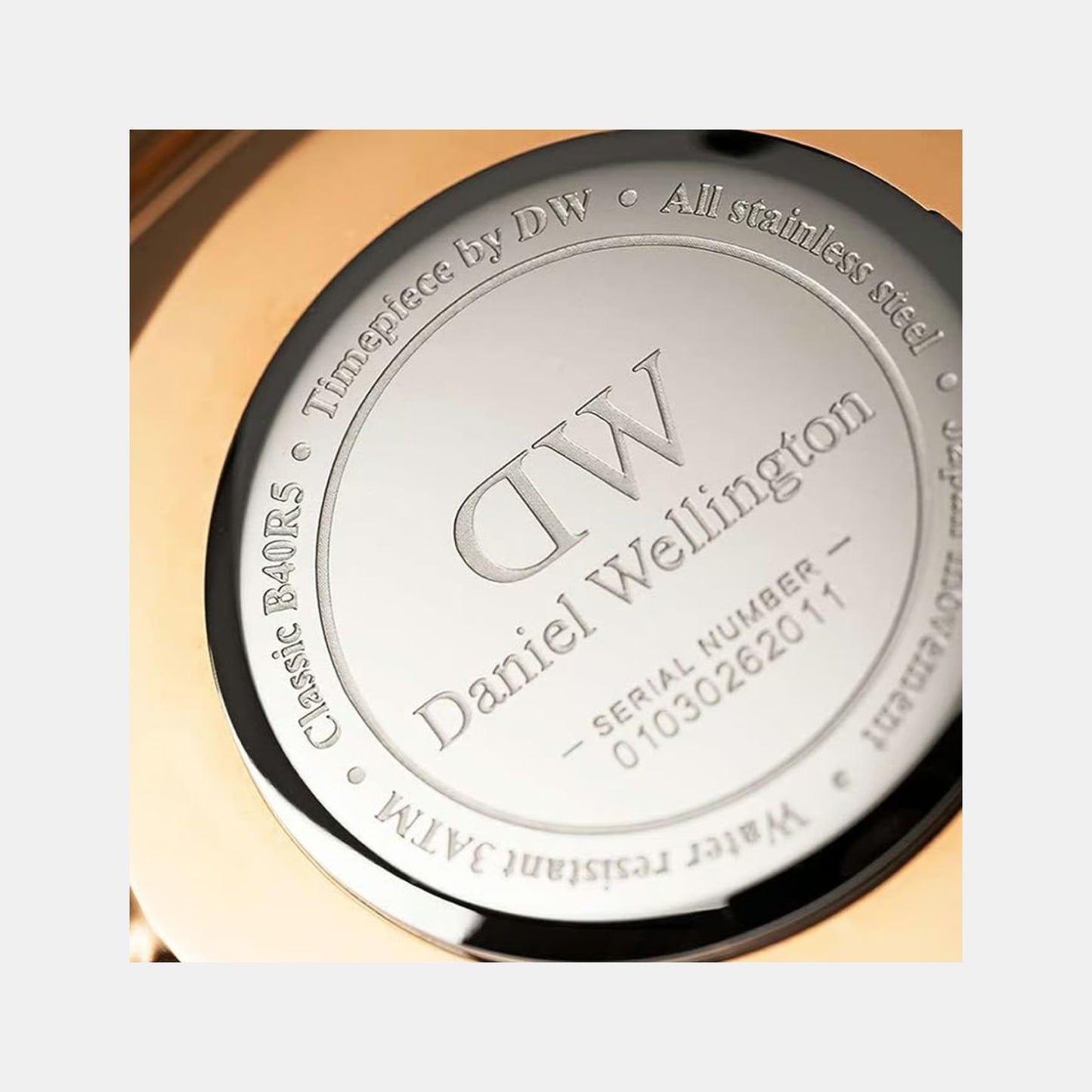 Classic Men Quartz Black Dial Analog Stainless Steel Watch DW00100125