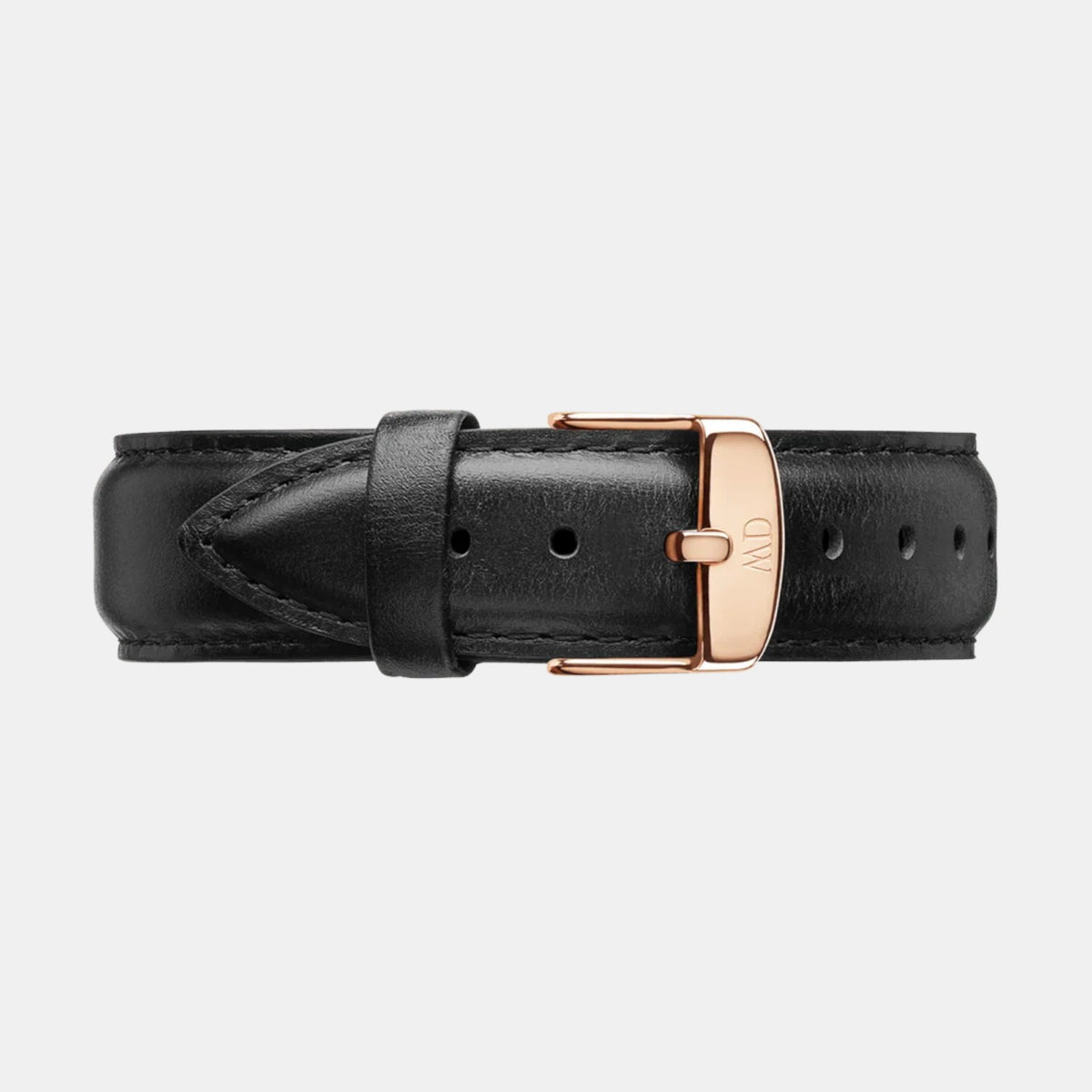 Classic Unisex Quartz Black Dial Analog Leather Watch DW00100139K