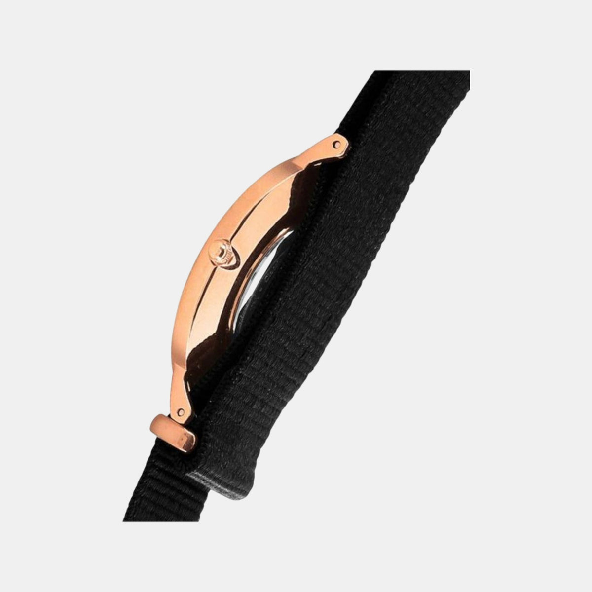 Classic Unisex Quartz Black Dial Analog Leather Watch DW00100150