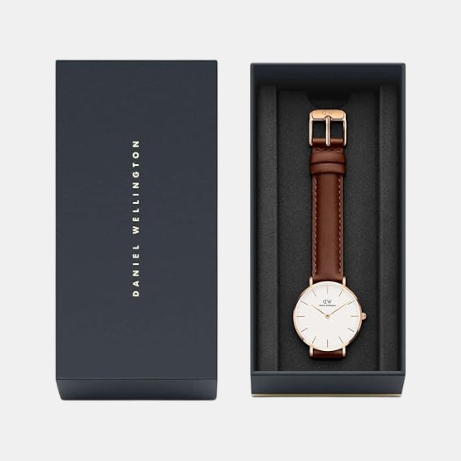 Petite Women Quartz White Dial Analog Stainless Steel Watch DW00100175