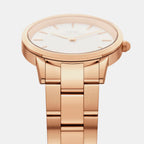 Iconic Unisex Quartz White Dial Analog Stainless Steel Watch DW00100209K