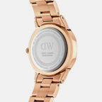 Iconic Unisex Quartz White Dial Analog Stainless Steel Watch DW00100209K