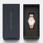 Iconic Women Quartz White Dial Analog Stainless Steel Watch DW00100211K