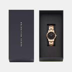 Iconic Women Quartz Black Dial Analog Stainless Steel Watch DW00100214