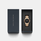 Iconic Women Quartz Black Dial Analog Stainless Steel Watch DW00100214K