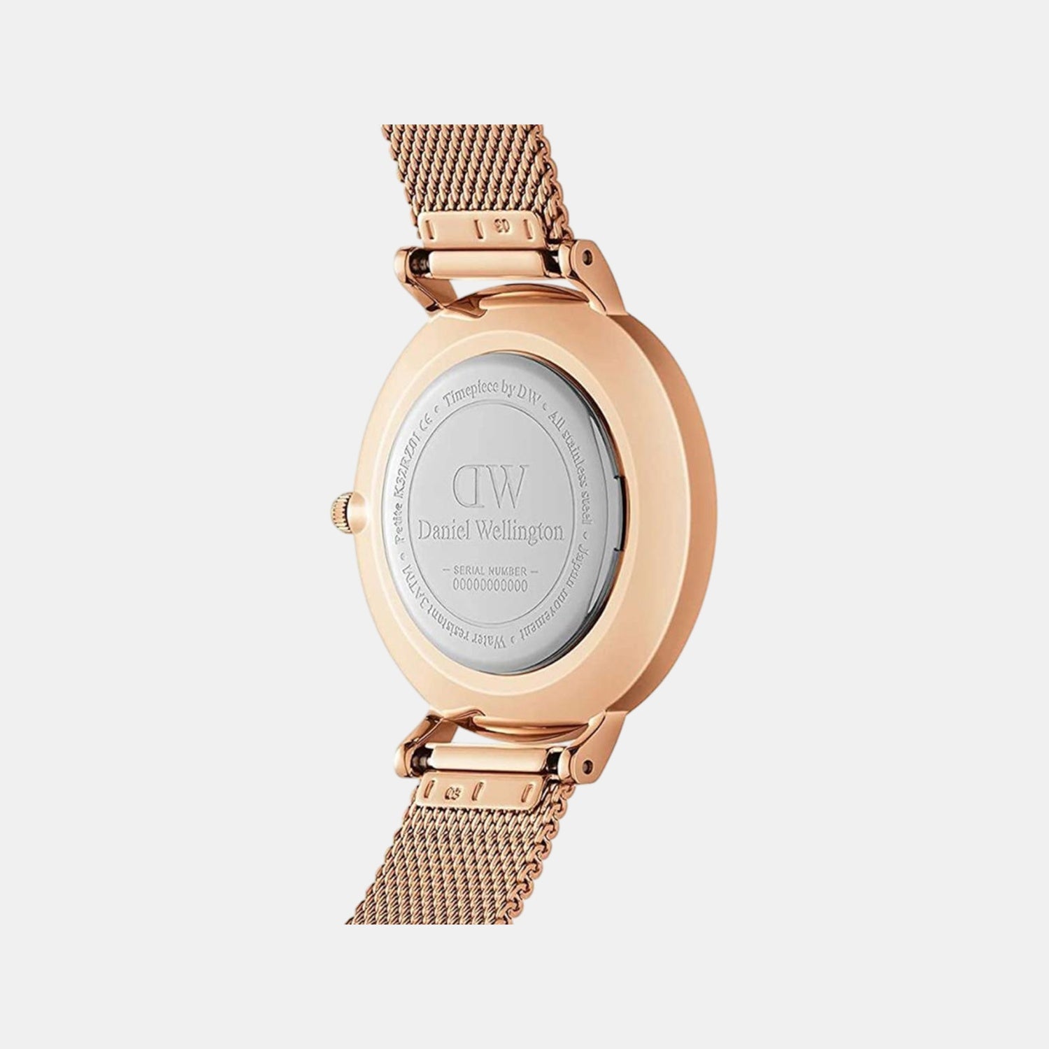 Petite Women Quartz Black Dial Analog Stainless Steel Watch DW00100217